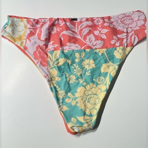 O’Neill Olivia Tulum High Waisted Juniors' Printed Cheeky Bikini Bottoms Multi - Picture 8 of 8